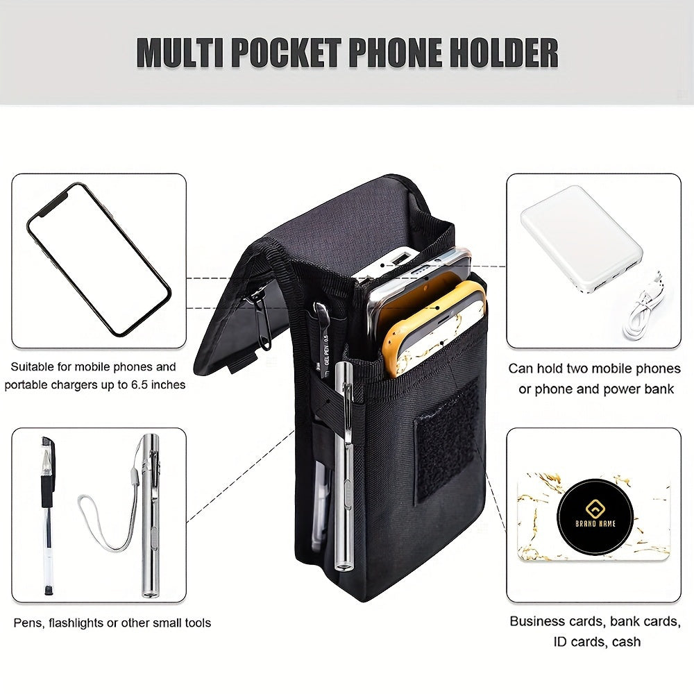 6.3 Inch Multi-Functional Mobile Phone Bag Oxford Fabric