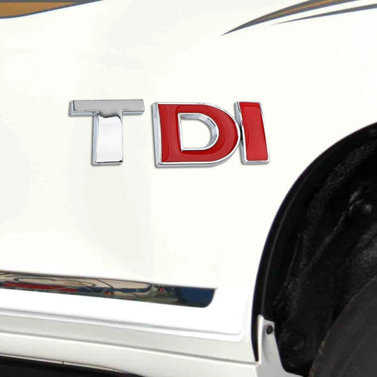TDI Turbo Logo Decal Car Stickers Reflective 3D