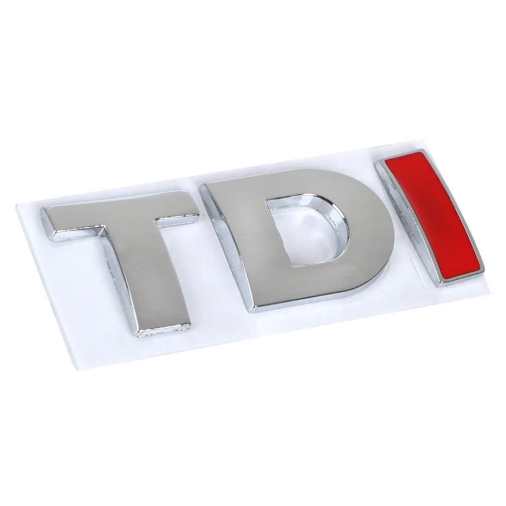TDI Turbo Logo Decal Car Stickers Reflective 3D