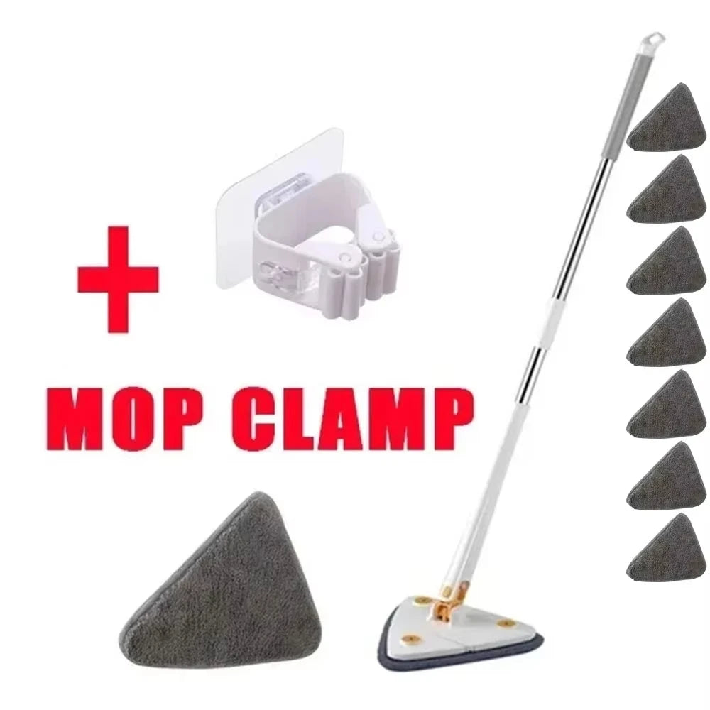 Rotatable Telescopic Triangle Mop 360° Spin Cleaning Mop