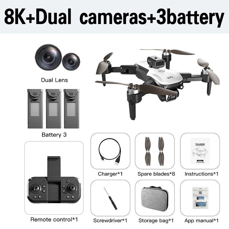 XIAOMI MIJIA S2S Mini Drone Profesional 8K Dual