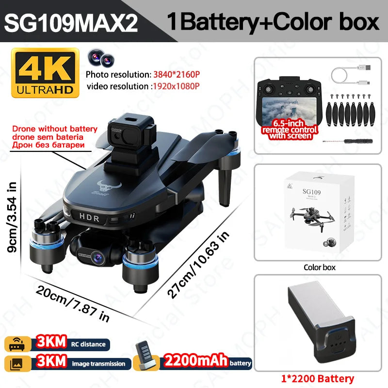 SG109 MAX2 GPS Professional Drone With 4K Camera