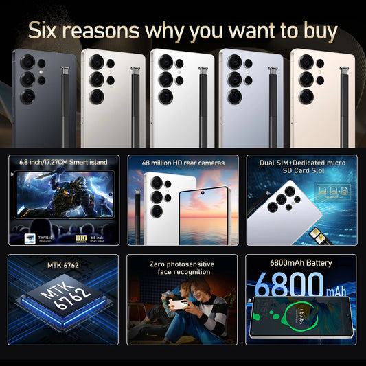 Global Version S25 Ultra Smartphone Android,6.8 inch,12GB RAM,512GB