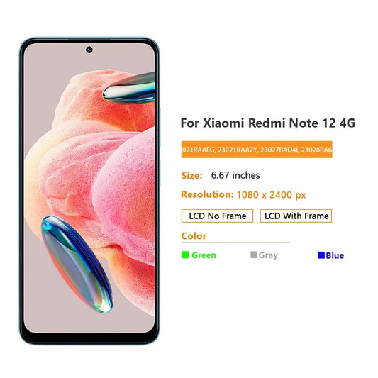 High Quality 6.67” LCD For Xiaomi Redmi Note
