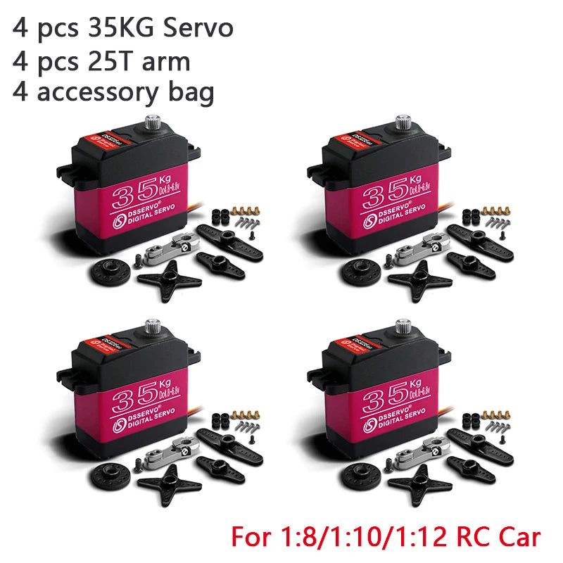 4X Waterproof Servo 20Kg 25Kg 30Kg 35Kg 40Kg