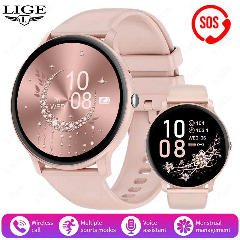 2025 New Smart Watch Women Men Bluetooth Call