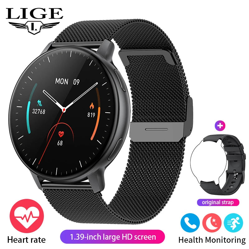 LIGE 2025 Smart Watch Women Bluetooth Call Custom