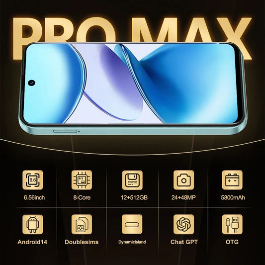 FUFFI X7 Pro Smartphones Cellphone Android 14 6.56