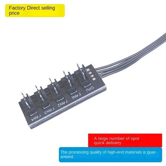 4 Pin PWM Fan Hub Splitter Power Supply