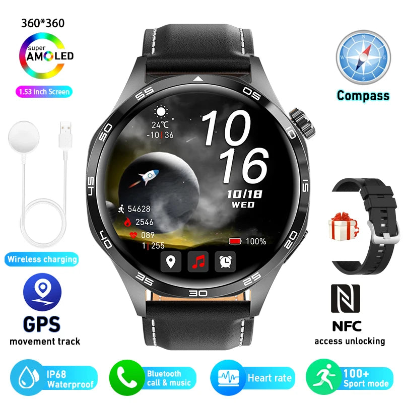 For HUAWEI GT5 Pro GPS NFC Smart Watch