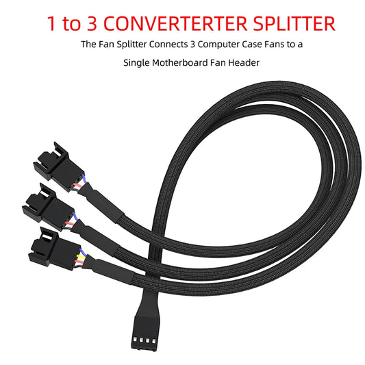 Cylarix PWM Fan Splitter Cable PC 4Pin 1