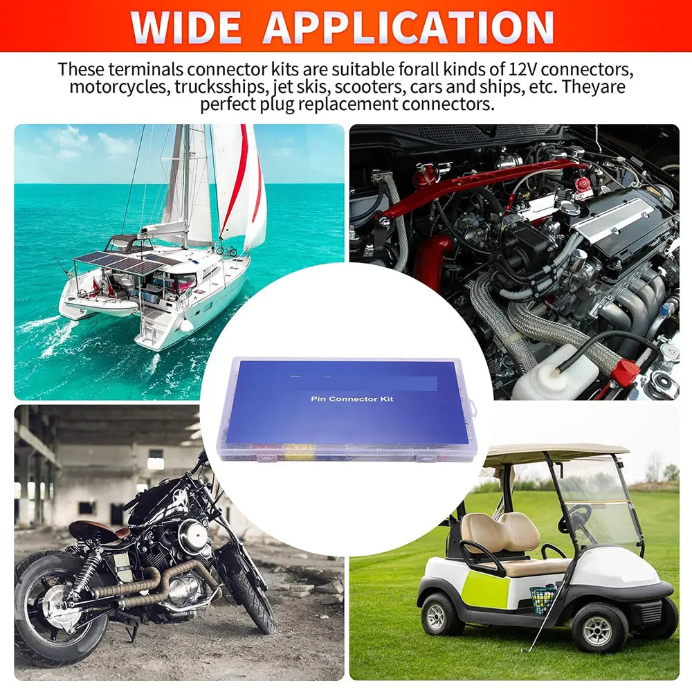 24 types 900PCS automotive pin connector kit 1-3.5mm