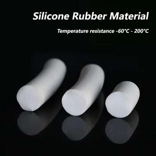 White Silicone Rubber Sponge Strip 1/2/3/4/5/6/7/8/9/10/12/14/16/18/20/25mm Round Foamed