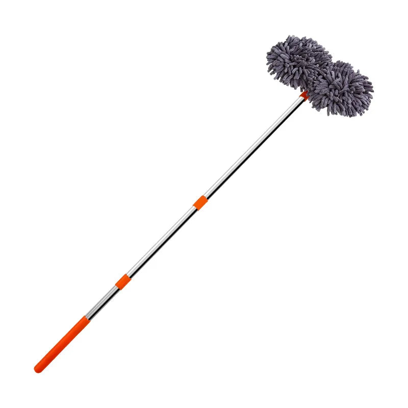 Rotating Three-Section Telescopic Car Wash Mop.Double Head Mop