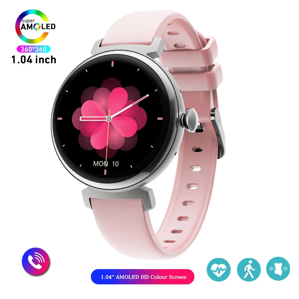 1.04 inch AMOLED Screen Fashion Ladies Smart Watch