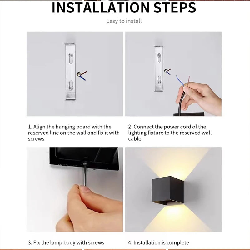 LED Modern Wall Lamp Up And Down Spot