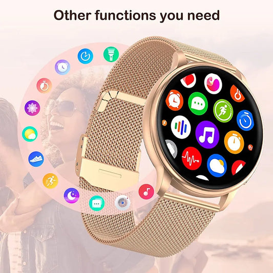 MEVADEN Bluetooth Call Smart Watch Women Custom Dial