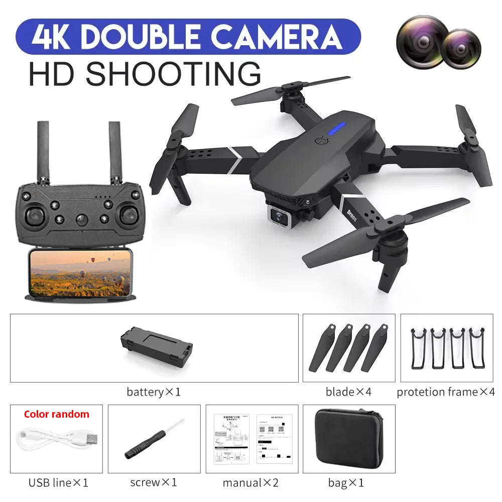 KDBFA 2024 New E88 Pro WIFI FPV Drone