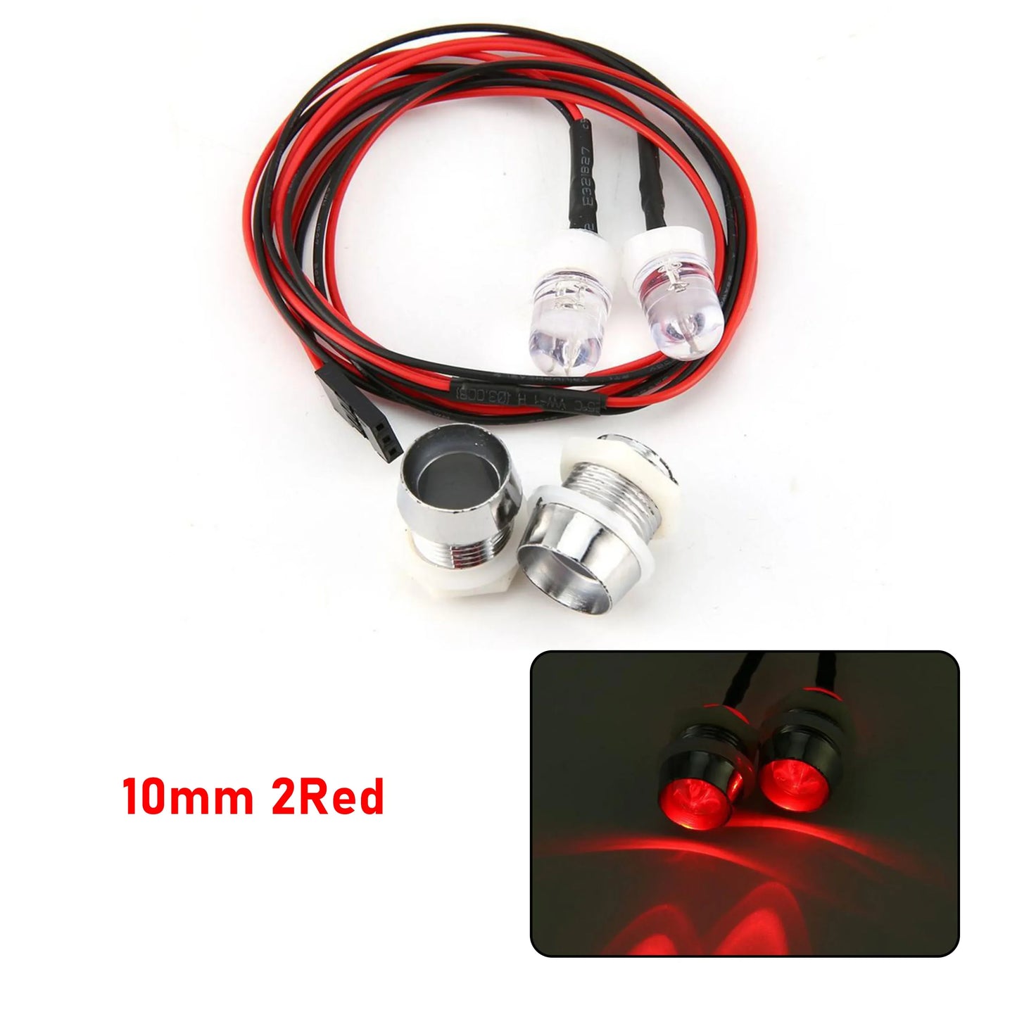 RC LED Light Kit Headlamps for 1/10 1/8