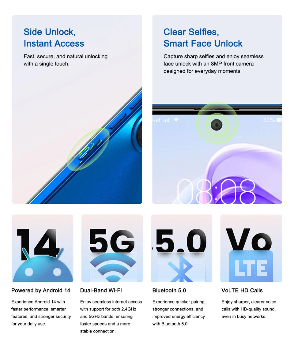 Global Version Meizu Mblu 21 Smartphone 13MP Rear