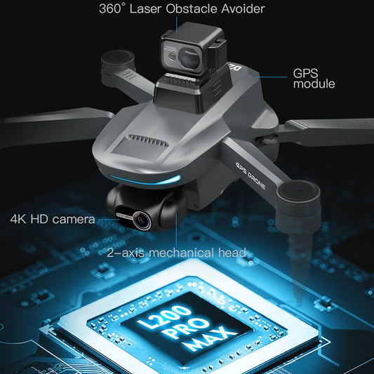 L200 PRO MAX GPS Drone with 2-axis Gimbal