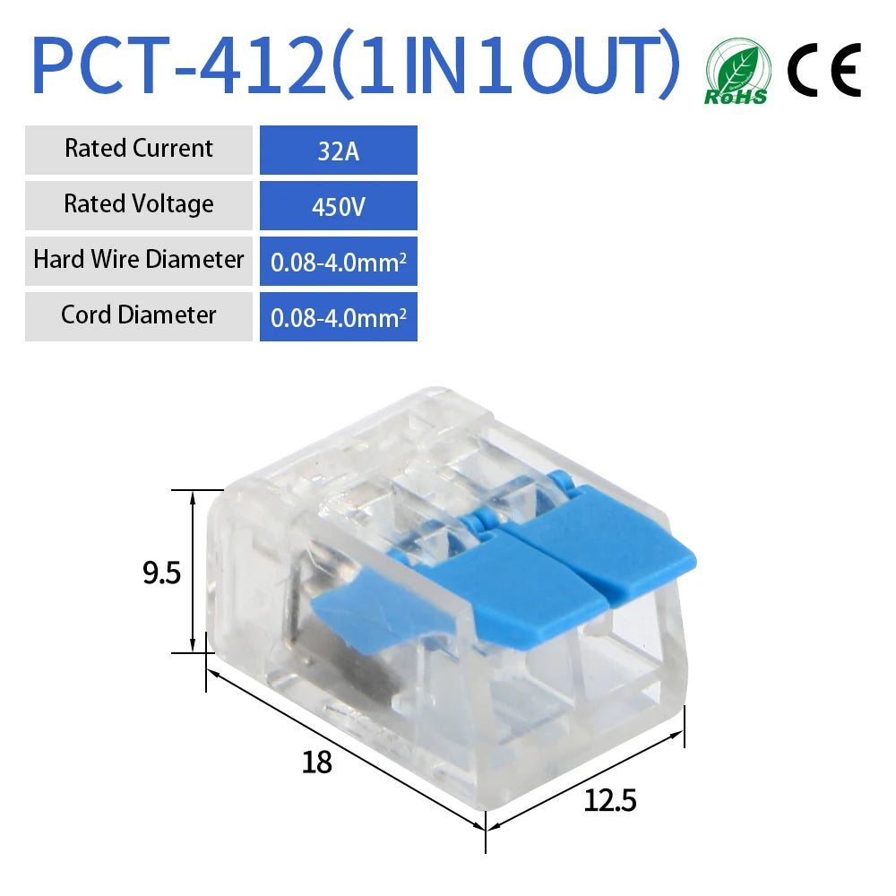 GTRIC Wire Quick Connectors 10PCS 30PCS 2/3/4/5 Ports