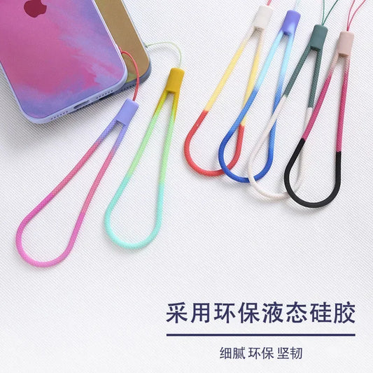 1pc Silicone Wrist Straps Hand Lanyard For Charms