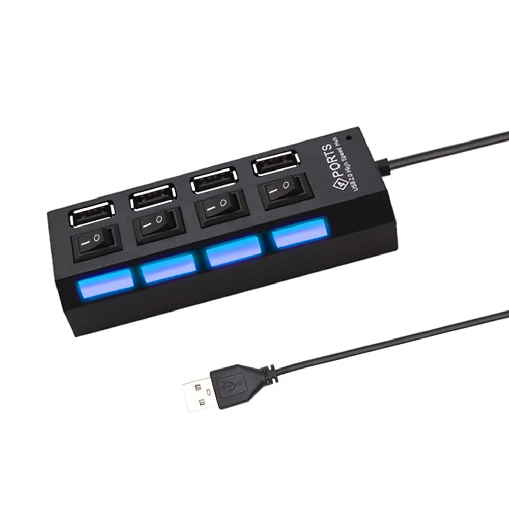 USB 2.0 Hub Multi USB Splitter Ports Hub