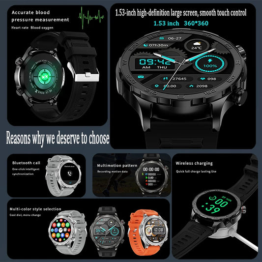 2025 New Bluetooth Call Smart Watch Men For