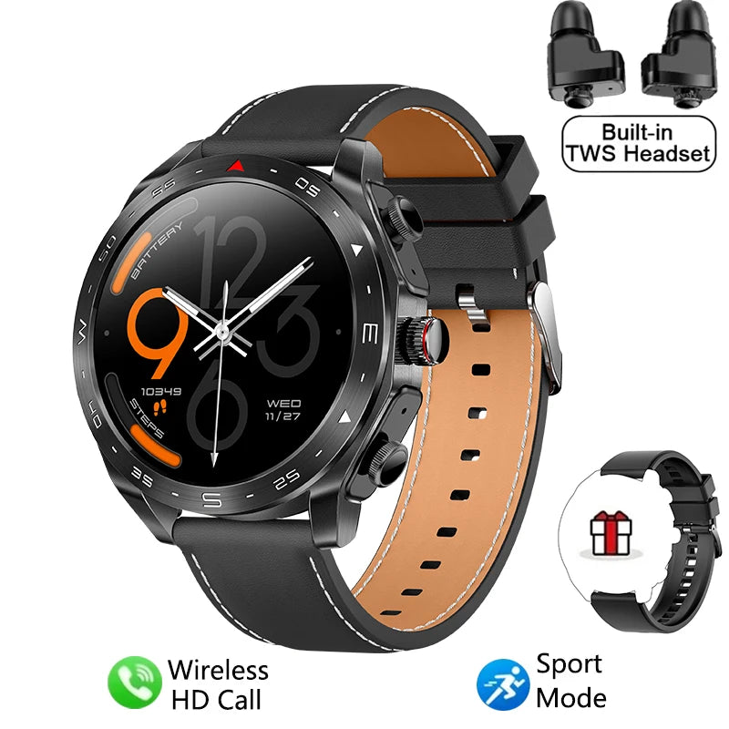 2024 New Smart Watch TWS 2-in-1 Bluetooth Earphones