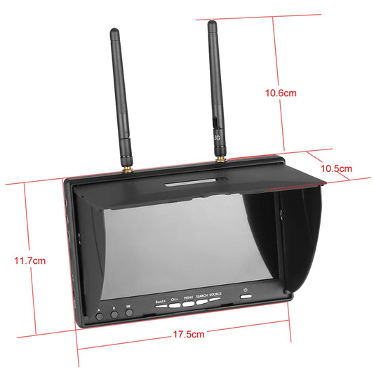 9IMOD LCD5802D FPV Monitor with DVR 5.8G 40CH
