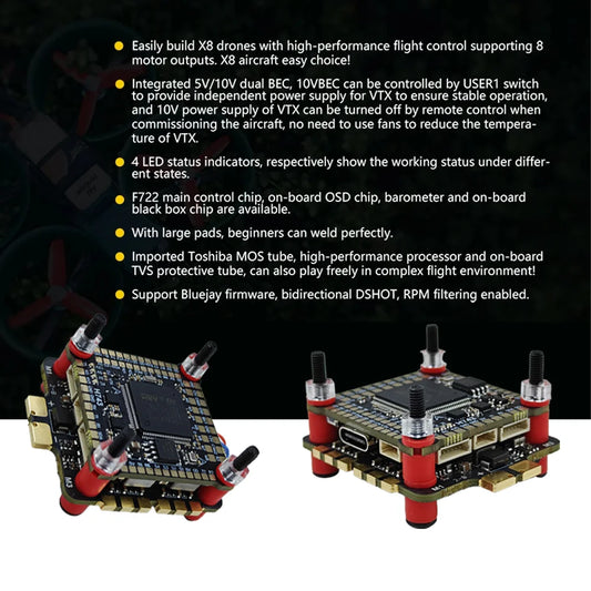 JIJIE H743 STACK Supports BetaFlight Flight Controller Dual