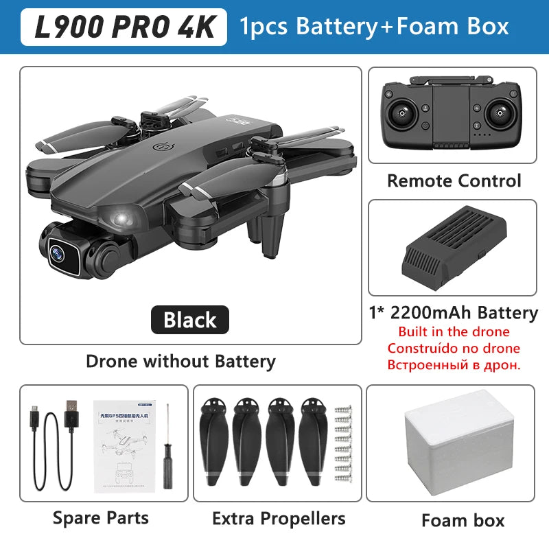 LYZRC L900 PRO GPS Drone 4K Professional HD