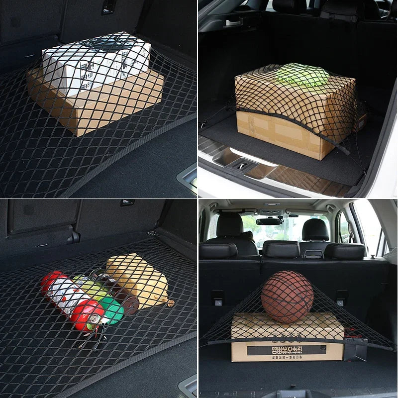 Car Trunk Cargo Mesh Net 4 Hook Car