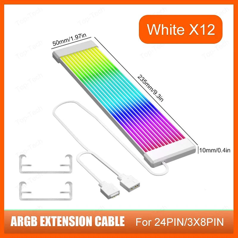 PC RGB Light Strip Suitable for PSU Cable