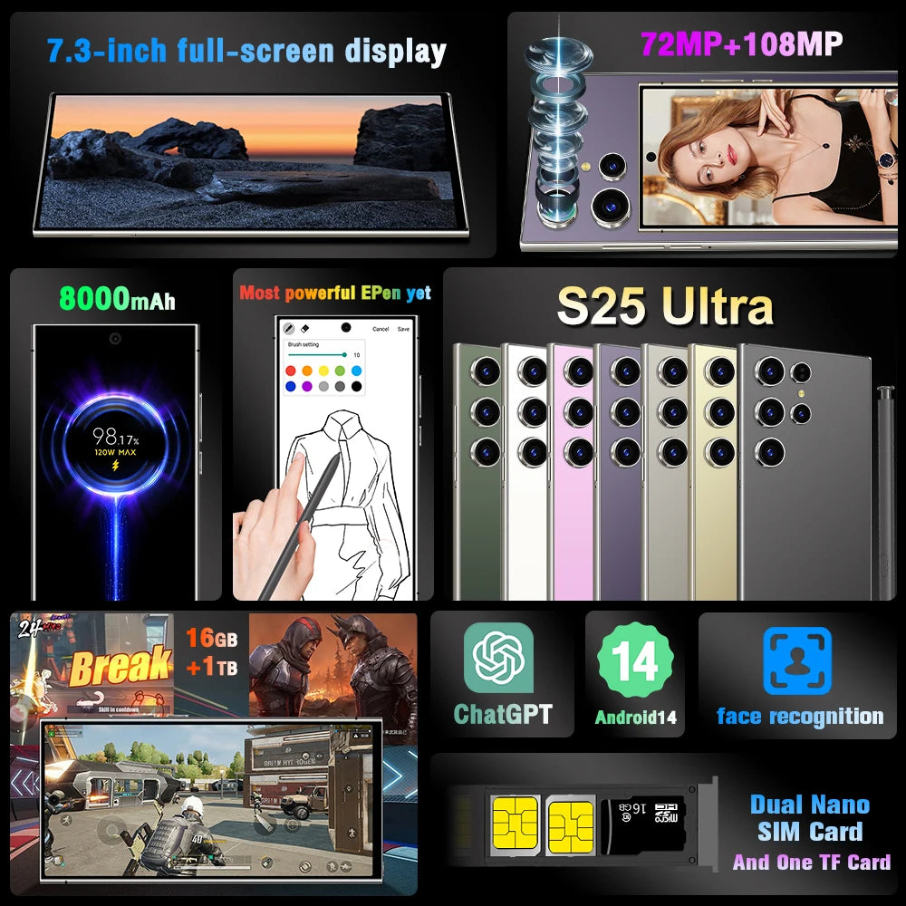 New S25 Ultra Hot Original Intelligent 5g Dual