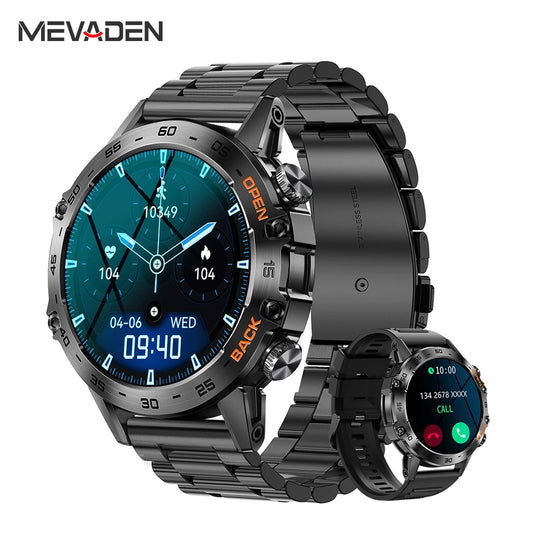 MEVADEN Steel 1.39 Bluetooth Call Smart Watch Men