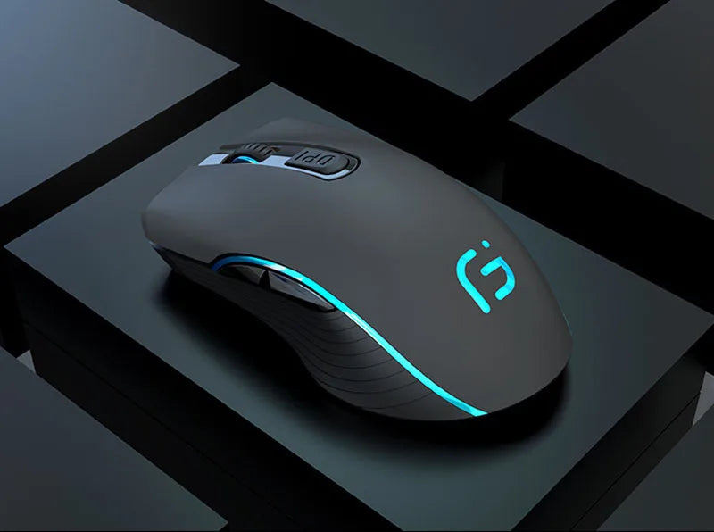 Rechargeable Computer Mouse Dual Mode Bluetooth+2.4Ghz Wireless USB