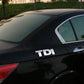 TDI Turbo Logo Decal Car Stickers Reflective 3D
