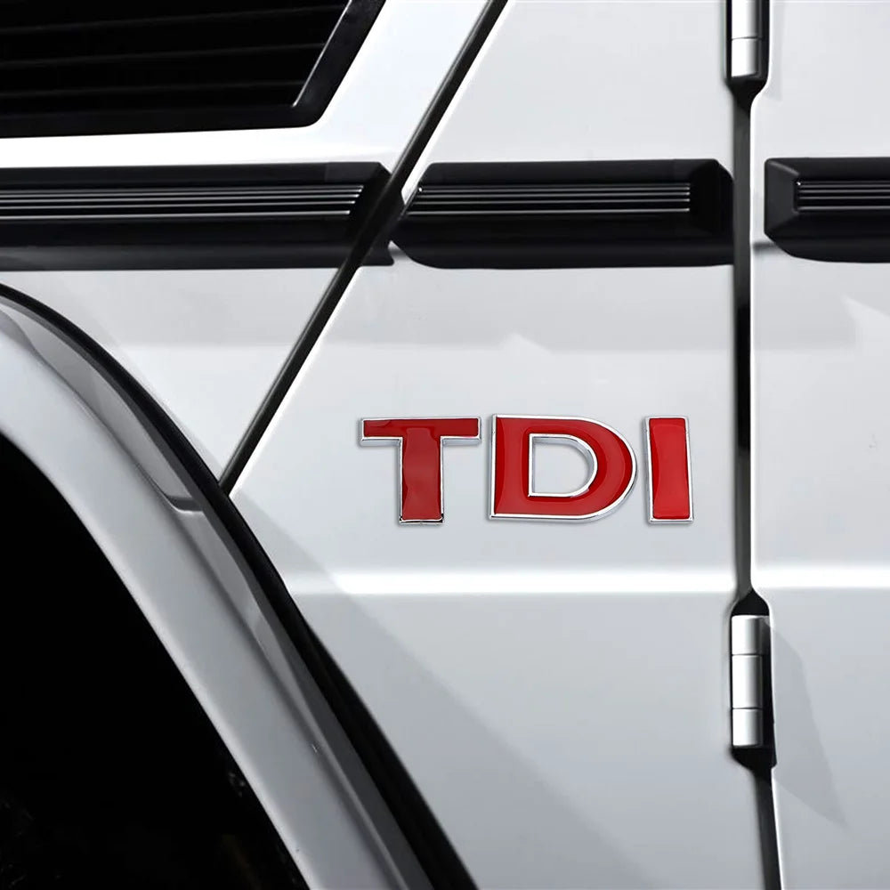 TDI Turbo Logo Decal Car Stickers Reflective 3D