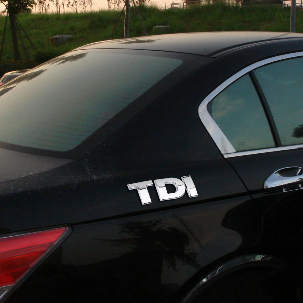 TDI Turbo Logo Decal Car Stickers Reflective 3D