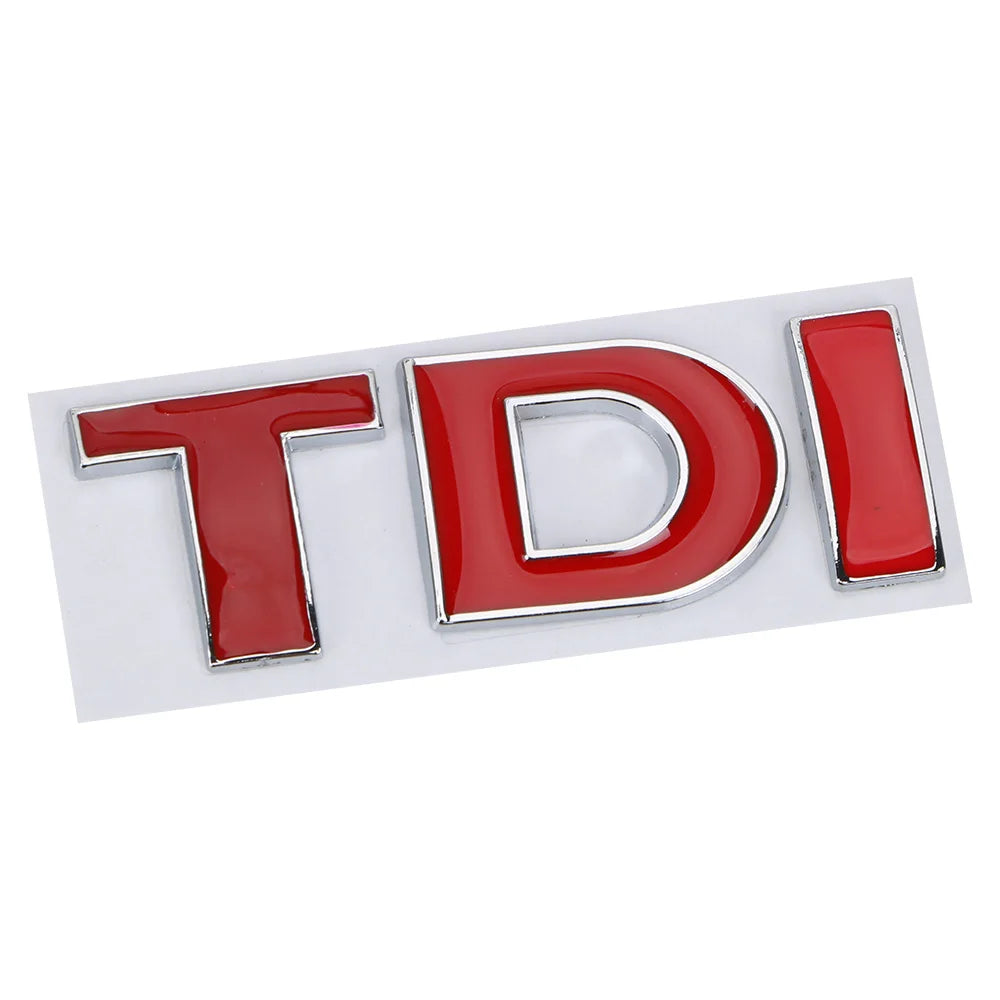 TDI Turbo Logo Decal Car Stickers Reflective 3D