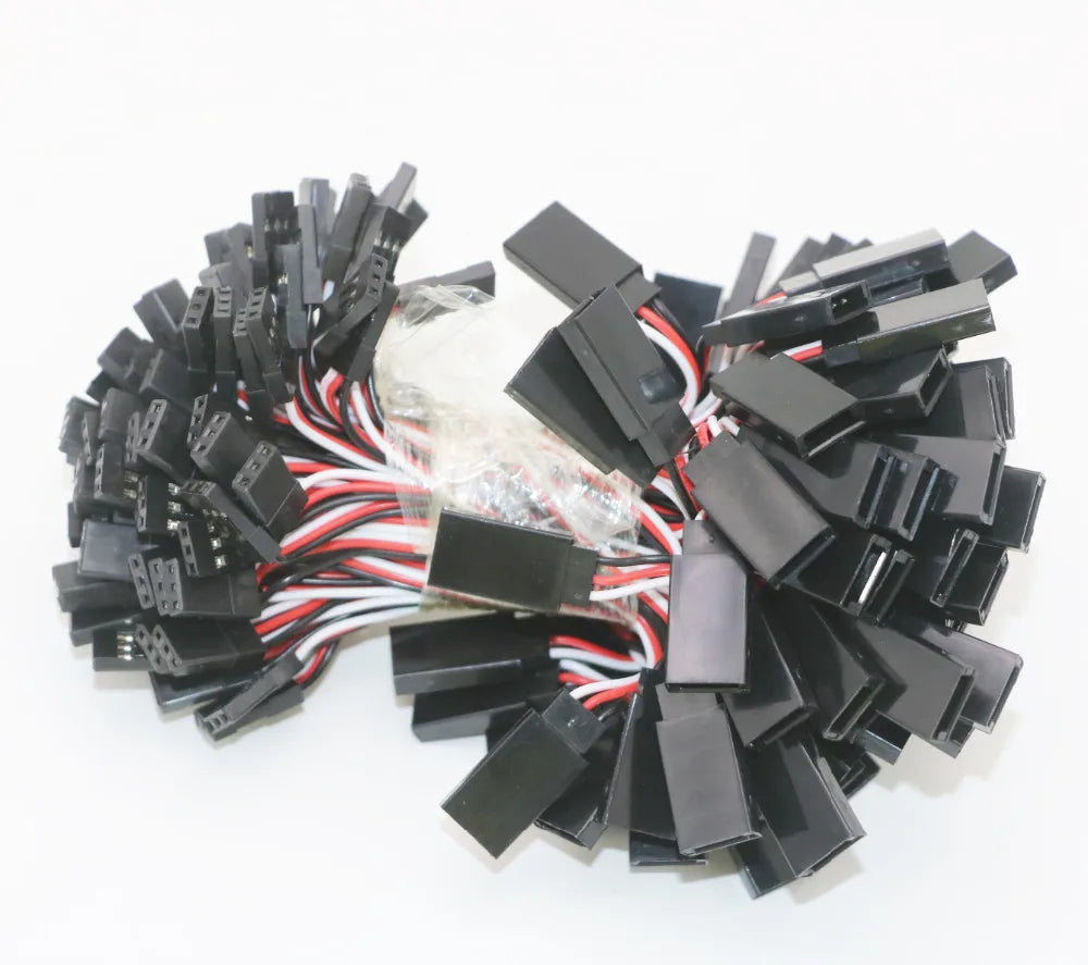 10pcs 100mm/150mm/200mm/300mm/500mm RC Servo Extension Cord Cable Wire