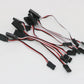10pcs 100mm/150mm/200mm/300mm/500mm RC Servo Extension Cord Cable Wire