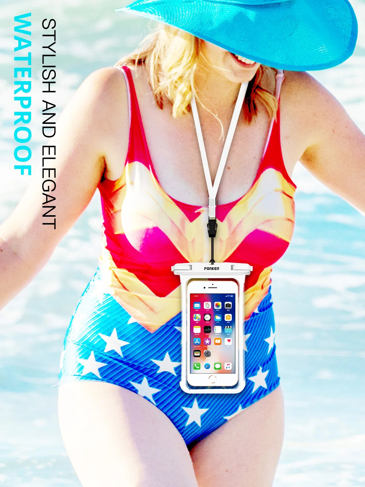 FONKEN Full View Waterproof Case for Phone Underwater