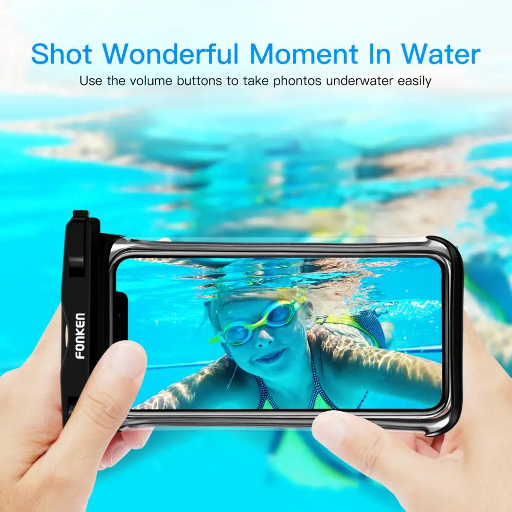 FONKEN Full View Waterproof Case for Phone Underwater