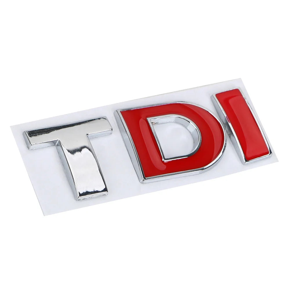 TDI Turbo Logo Decal Car Stickers Reflective 3D