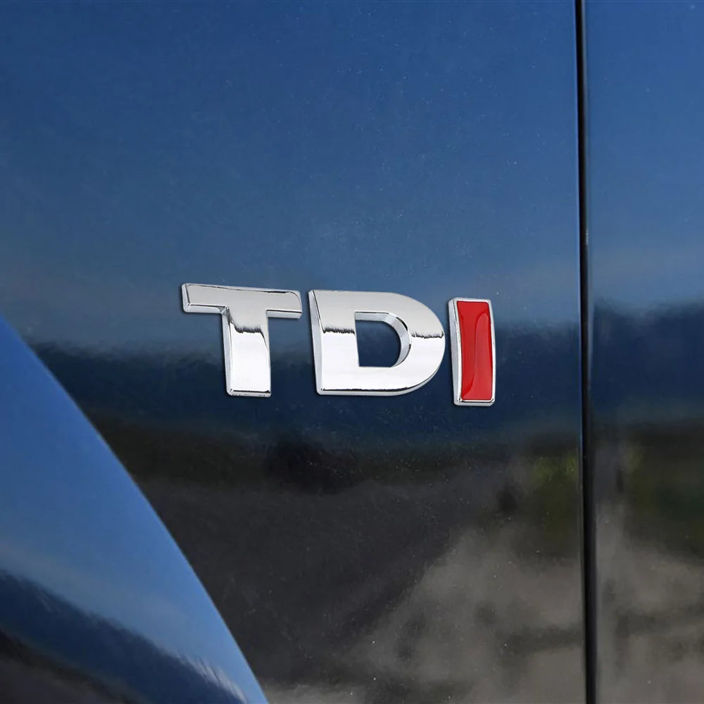TDI Turbo Logo Decal Car Stickers Reflective 3D