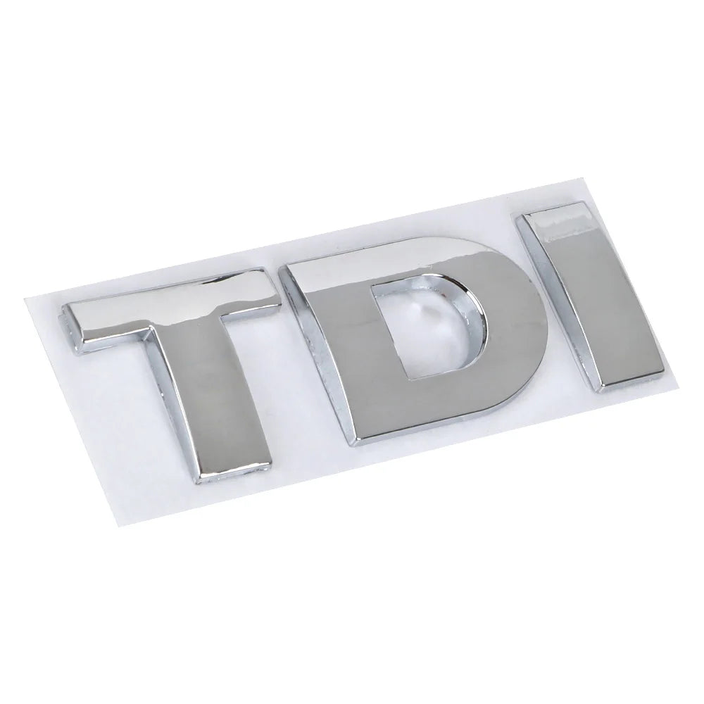 TDI Turbo Logo Decal Car Stickers Reflective 3D