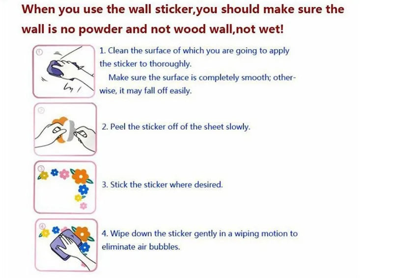 Cartoon Sea Turtle Seahorse Wall Stickers Kids Room